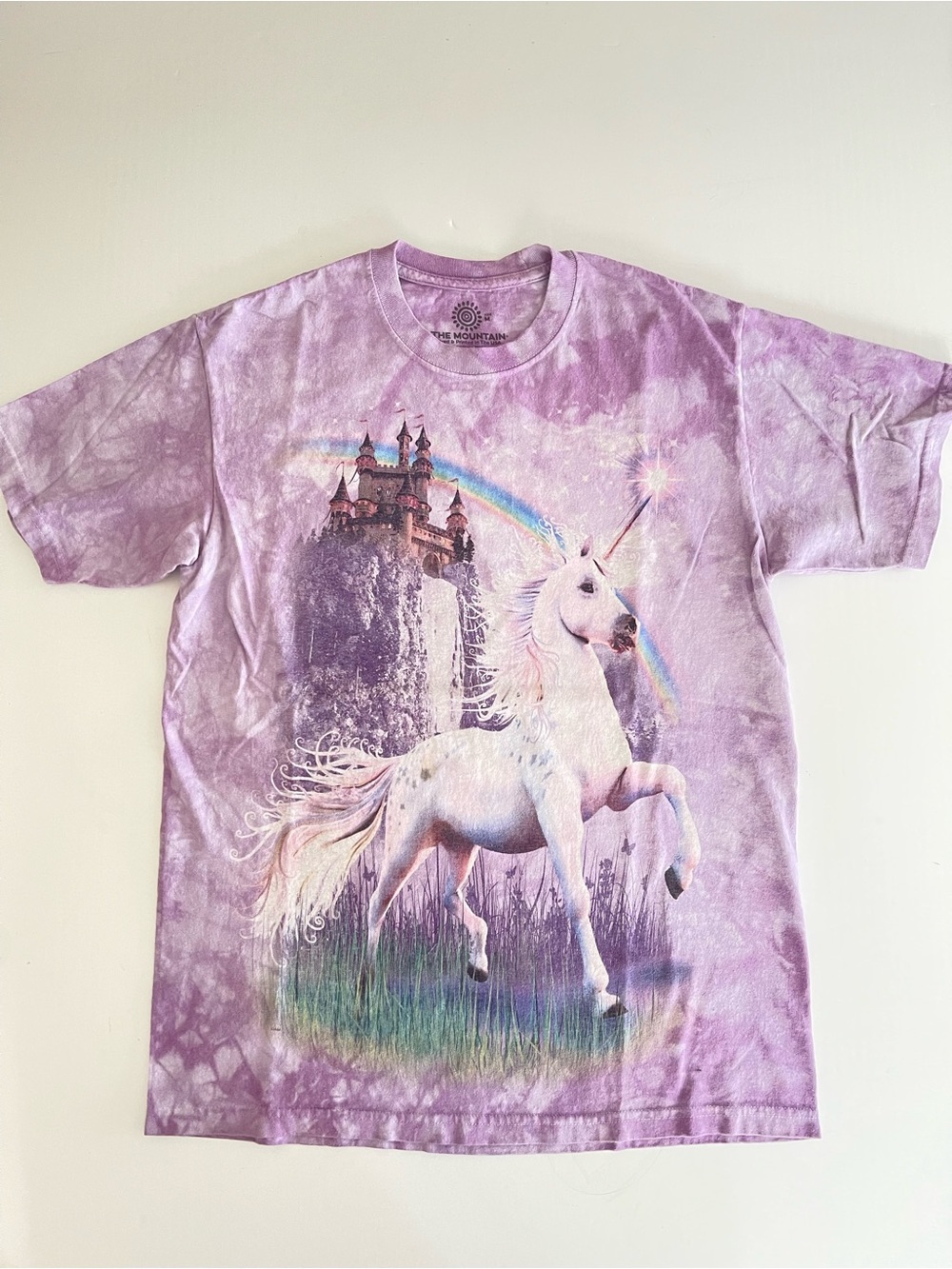 The Mountain Unicorn Castle T Shirt Tie Dye M